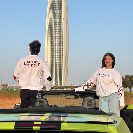 LUCKY LONG SLEEVE SHIRT - WHITE